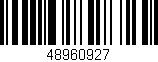Código de barras (EAN, GTIN, SKU, ISBN): '48960927'