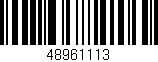 Código de barras (EAN, GTIN, SKU, ISBN): '48961113'
