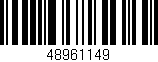 Código de barras (EAN, GTIN, SKU, ISBN): '48961149'