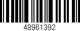 Código de barras (EAN, GTIN, SKU, ISBN): '48961392'