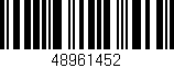 Código de barras (EAN, GTIN, SKU, ISBN): '48961452'