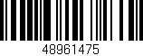 Código de barras (EAN, GTIN, SKU, ISBN): '48961475'