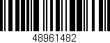 Código de barras (EAN, GTIN, SKU, ISBN): '48961482'