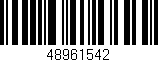 Código de barras (EAN, GTIN, SKU, ISBN): '48961542'