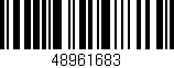 Código de barras (EAN, GTIN, SKU, ISBN): '48961683'
