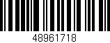 Código de barras (EAN, GTIN, SKU, ISBN): '48961718'