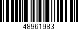 Código de barras (EAN, GTIN, SKU, ISBN): '48961983'