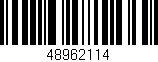 Código de barras (EAN, GTIN, SKU, ISBN): '48962114'