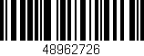 Código de barras (EAN, GTIN, SKU, ISBN): '48962726'