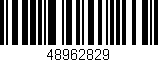 Código de barras (EAN, GTIN, SKU, ISBN): '48962829'