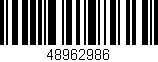 Código de barras (EAN, GTIN, SKU, ISBN): '48962986'