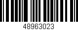 Código de barras (EAN, GTIN, SKU, ISBN): '48963023'