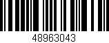 Código de barras (EAN, GTIN, SKU, ISBN): '48963043'