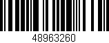 Código de barras (EAN, GTIN, SKU, ISBN): '48963260'