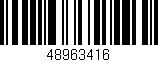 Código de barras (EAN, GTIN, SKU, ISBN): '48963416'