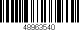 Código de barras (EAN, GTIN, SKU, ISBN): '48963540'
