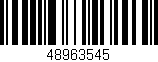 Código de barras (EAN, GTIN, SKU, ISBN): '48963545'