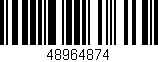 Código de barras (EAN, GTIN, SKU, ISBN): '48964874'