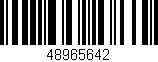 Código de barras (EAN, GTIN, SKU, ISBN): '48965642'