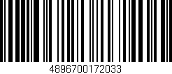 Código de barras (EAN, GTIN, SKU, ISBN): '4896700172033'