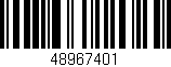 Código de barras (EAN, GTIN, SKU, ISBN): '48967401'