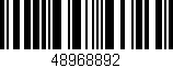 Código de barras (EAN, GTIN, SKU, ISBN): '48968892'