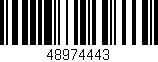 Código de barras (EAN, GTIN, SKU, ISBN): '48974443'