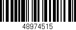 Código de barras (EAN, GTIN, SKU, ISBN): '48974515'