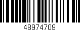 Código de barras (EAN, GTIN, SKU, ISBN): '48974709'