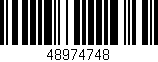 Código de barras (EAN, GTIN, SKU, ISBN): '48974748'