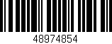 Código de barras (EAN, GTIN, SKU, ISBN): '48974854'