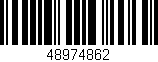 Código de barras (EAN, GTIN, SKU, ISBN): '48974862'