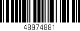 Código de barras (EAN, GTIN, SKU, ISBN): '48974881'