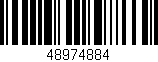 Código de barras (EAN, GTIN, SKU, ISBN): '48974884'