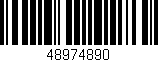 Código de barras (EAN, GTIN, SKU, ISBN): '48974890'