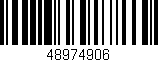 Código de barras (EAN, GTIN, SKU, ISBN): '48974906'