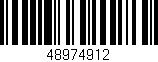 Código de barras (EAN, GTIN, SKU, ISBN): '48974912'