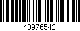 Código de barras (EAN, GTIN, SKU, ISBN): '48976542'