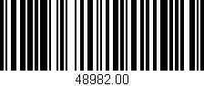 Código de barras (EAN, GTIN, SKU, ISBN): '48982.00'