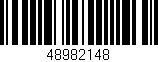 Código de barras (EAN, GTIN, SKU, ISBN): '48982148'