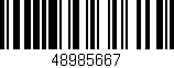 Código de barras (EAN, GTIN, SKU, ISBN): '48985667'