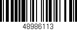 Código de barras (EAN, GTIN, SKU, ISBN): '48986113'