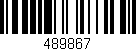 Código de barras (EAN, GTIN, SKU, ISBN): '489867'