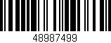 Código de barras (EAN, GTIN, SKU, ISBN): '48987499'