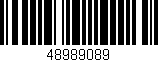 Código de barras (EAN, GTIN, SKU, ISBN): '48989089'