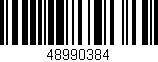 Código de barras (EAN, GTIN, SKU, ISBN): '48990384'