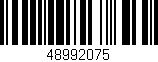 Código de barras (EAN, GTIN, SKU, ISBN): '48992075'