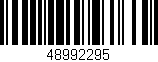 Código de barras (EAN, GTIN, SKU, ISBN): '48992295'