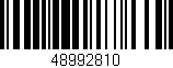 Código de barras (EAN, GTIN, SKU, ISBN): '48992810'