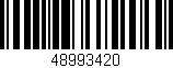 Código de barras (EAN, GTIN, SKU, ISBN): '48993420'